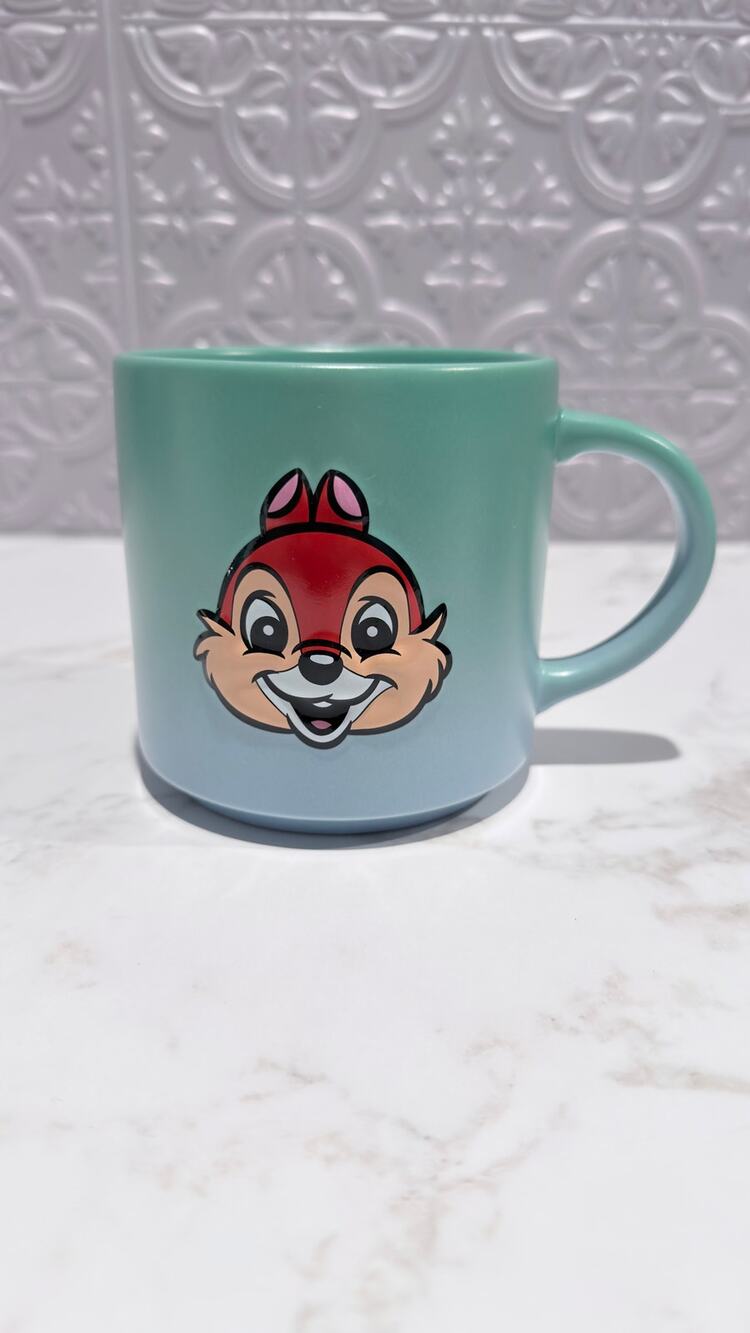 Disney Parks Chip 'n Dale Ombre Ceramic Stoneware Coffee Mug 20 oz NEW